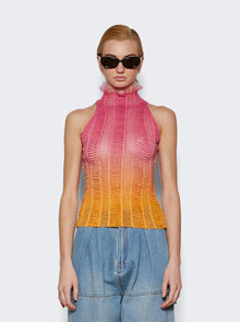 Women | Roberta Einer | Angel Sheer Ombre Top | Pink & Orange