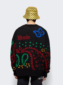 Men | Rhude | Bandana Knit Crewneck | Black