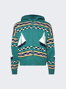 Men | Rhude | Bateau Knit Zip-up | Multicolor