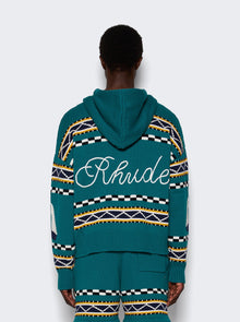 Men | Rhude | Bateau Knit Zip-up | Multicolor