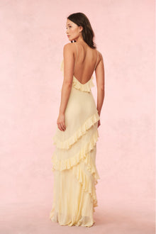 Rialto Pastel Maxi Dress | Citron