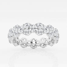 4.00 CT Round Lab-Grown Diamond | Eternity Band Ring | 14K White Gold | G Color | SI Clarity