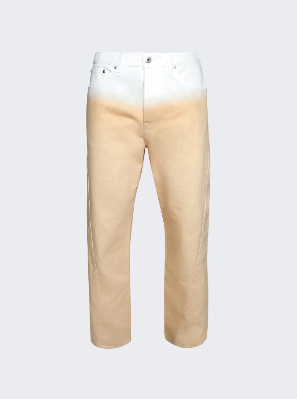 Men | Lanvin | Twisted Pants With A Gradient Effect | Abricotine