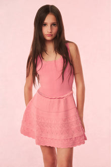 Girls Ronellia Knit Mini Dress | Sunset Pink