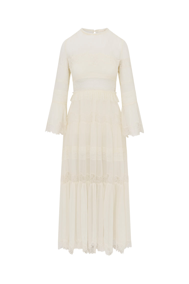 Rosney Lace Maxi Dress | Ivory