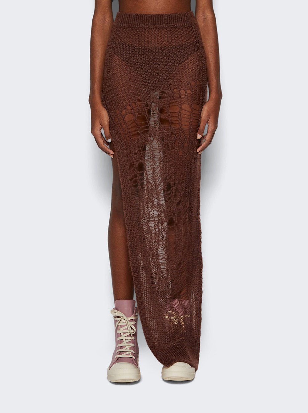 Women | Rick Owens | Spider Ziggy Skirt | Brown