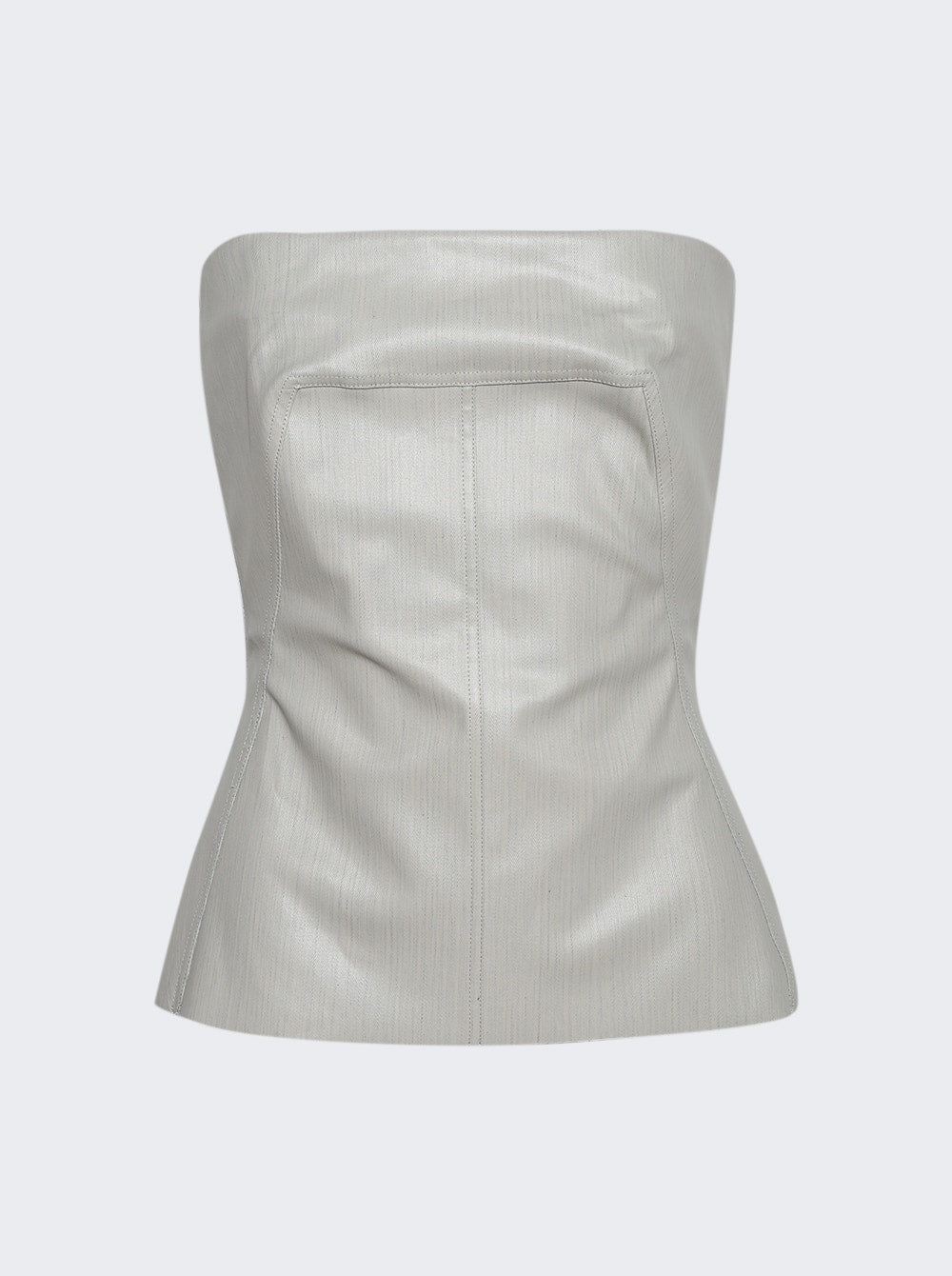 Women | Rick Owens | Denim Bustier Top Dinge | Ivory