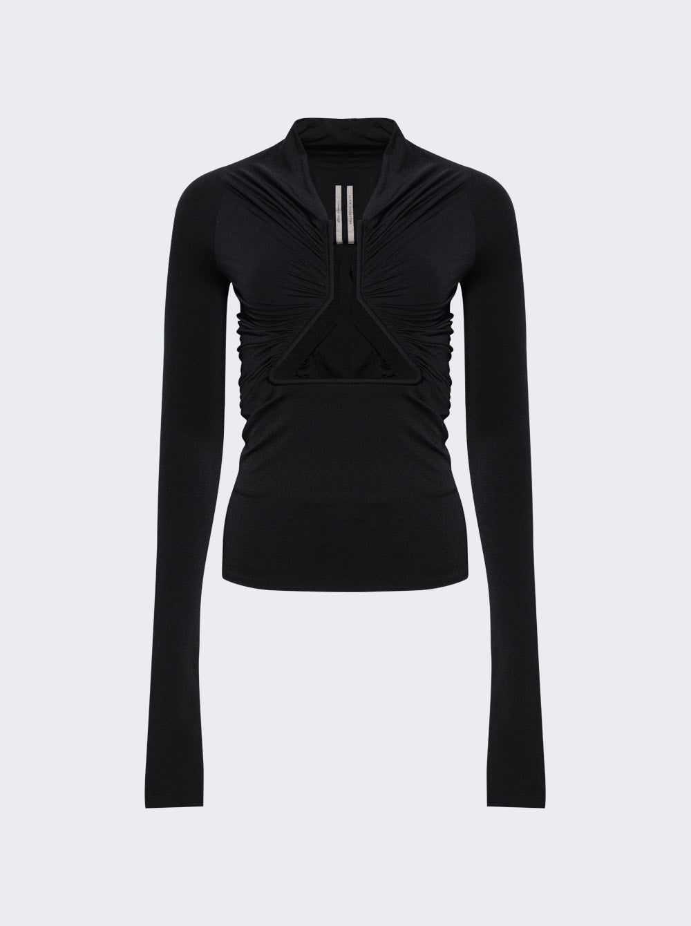 Women | Rick Owens | Jersey Long Sleeve Prong Top | Black