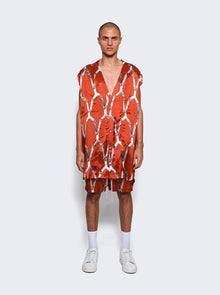 Men | Rick Owens | Jumbo Cut Out Overshirt | Orange