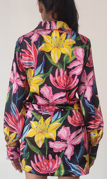 Womens | Chris Polyester Shirt | Black Multi