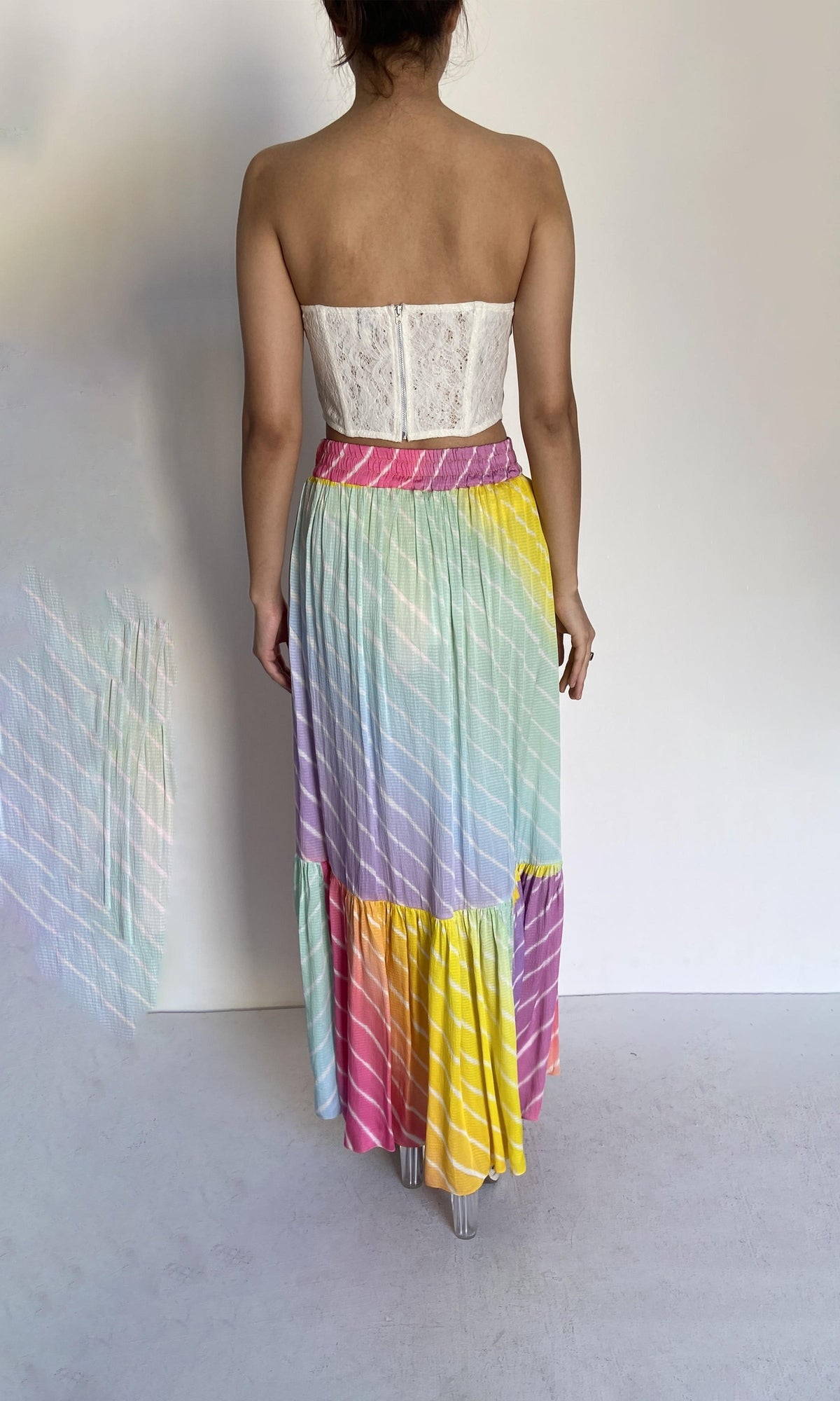 Womens | Evie Polyester Long Skirt | Multi