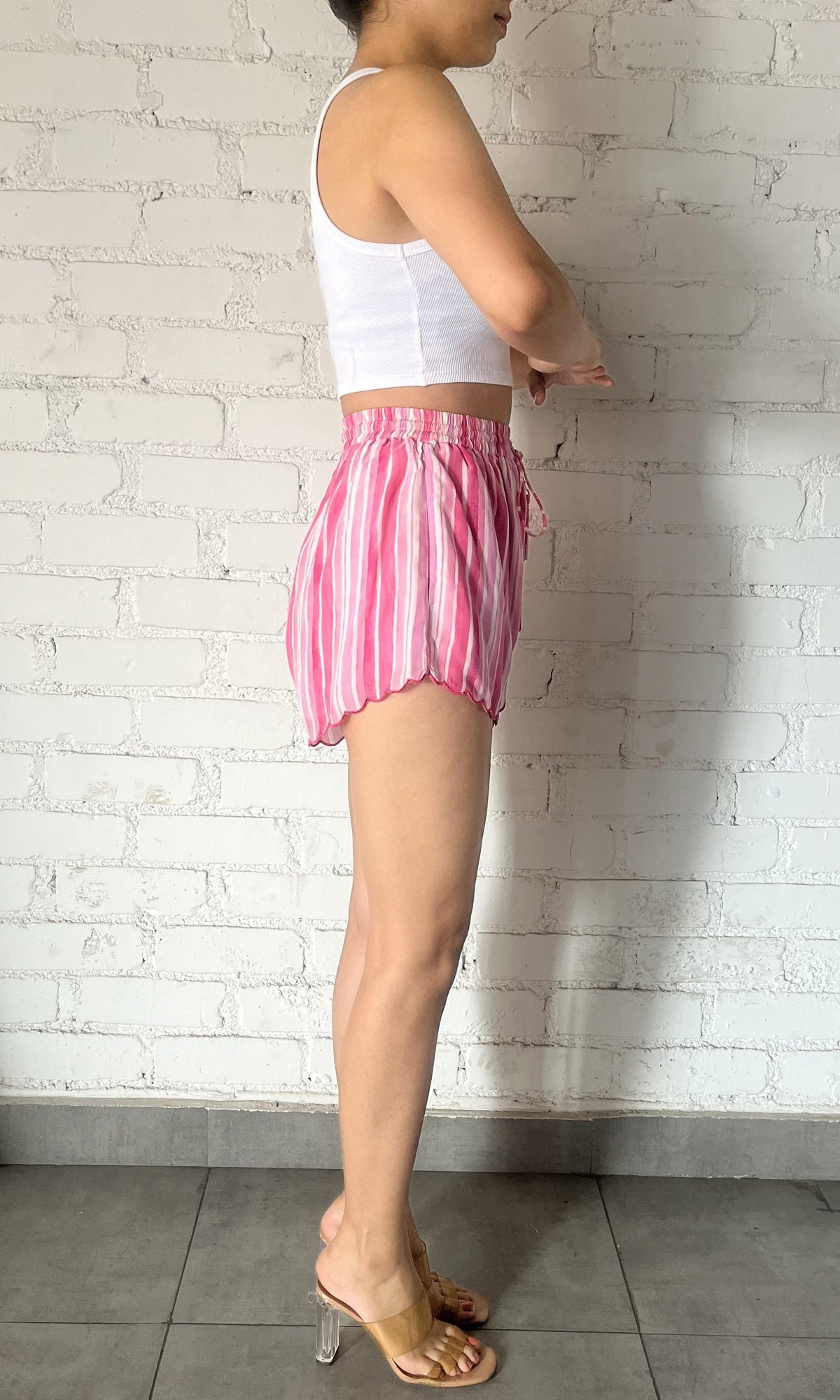 Womens | Inv Polyester Crepe Shorts | Multicolor