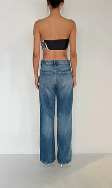 Womens | Inv Polyester Satin Bandeau | Black