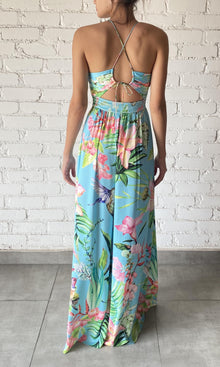 Womens | Loiss Polyester Satin Lycra Jumpsuit | Turquoise