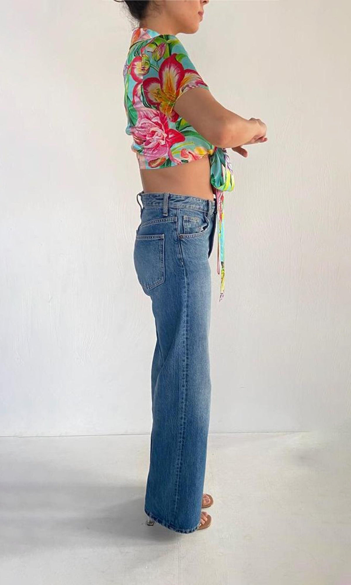 Womens | Lora Charmeuse Silk Top | Multi Color