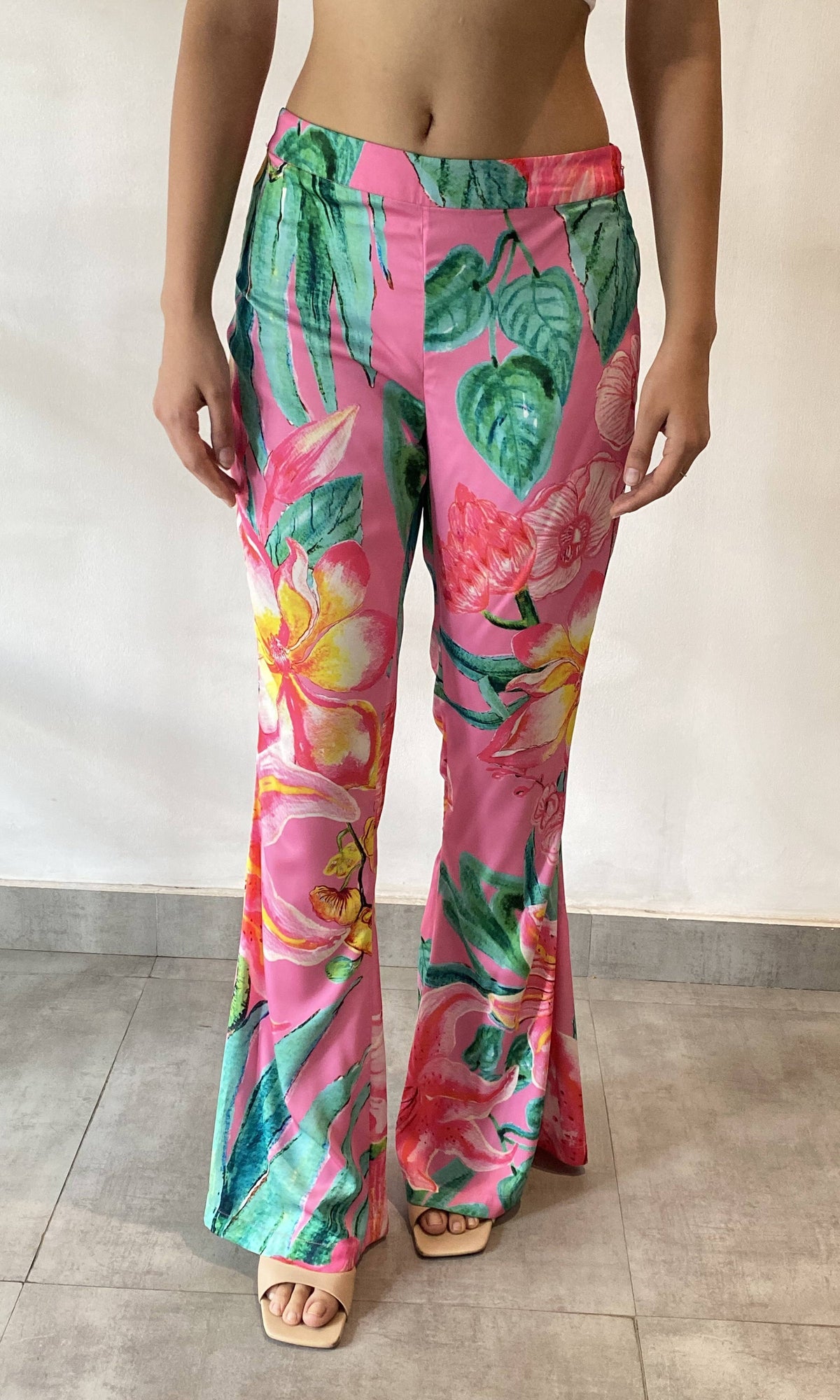 Womens | Megan Polyester Pant | Pink Floral