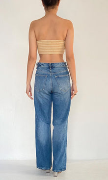 Womens | Moss Cotton Schiffli Bandeau | Nude