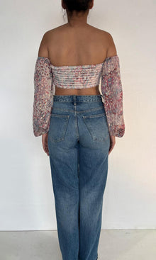 Womens | Paola Viscose Chiffon Dobby Top | Multi