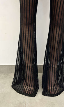 Womens | Plum Polyester Pants | Black