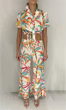 Womens | Rio Polyester Top | White Multi