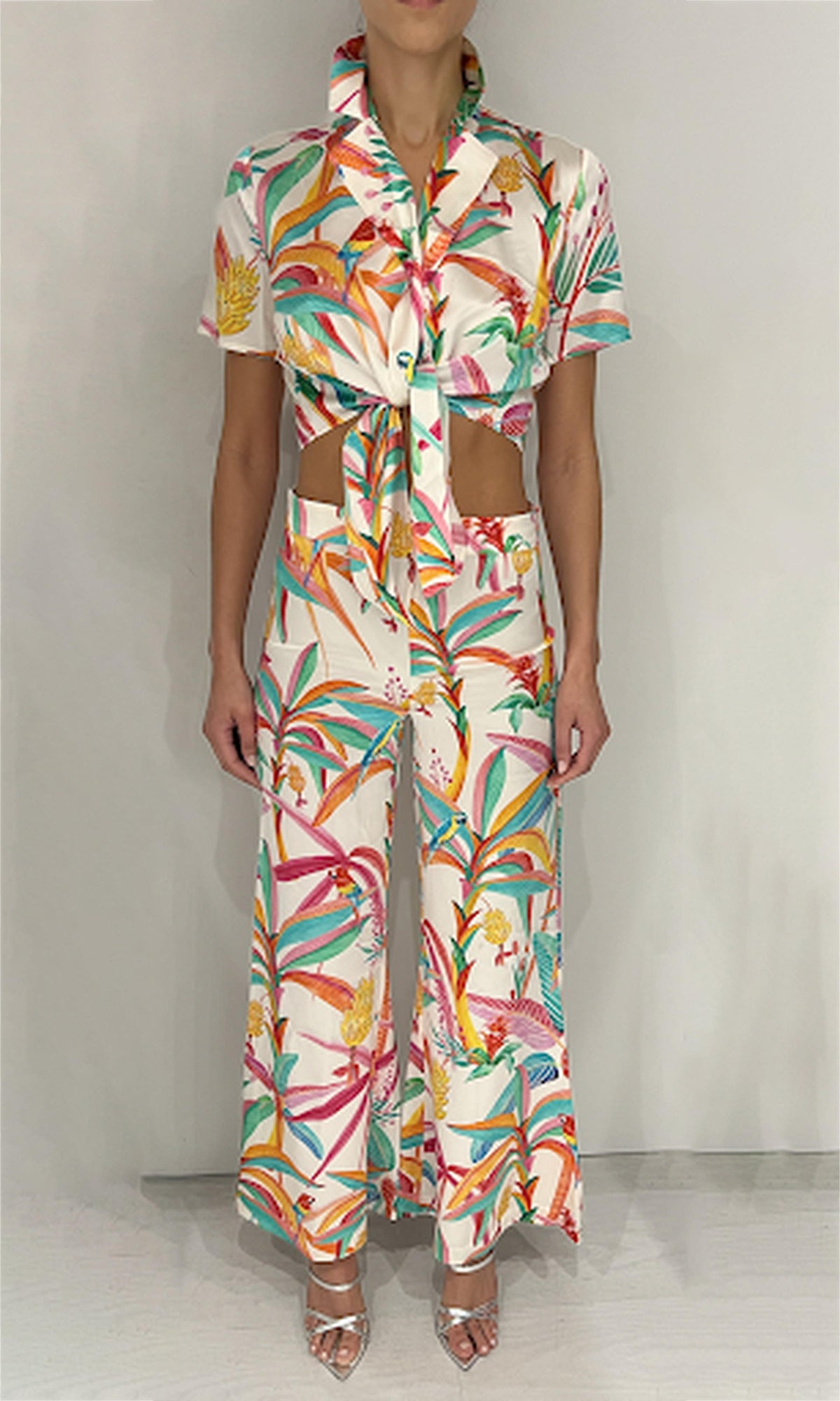 Womens | Rio Polyester Top | White Multi
