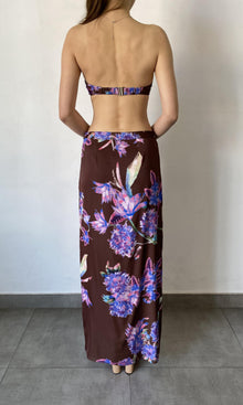 Womens | Shay Viscose Long Skirt | Brown