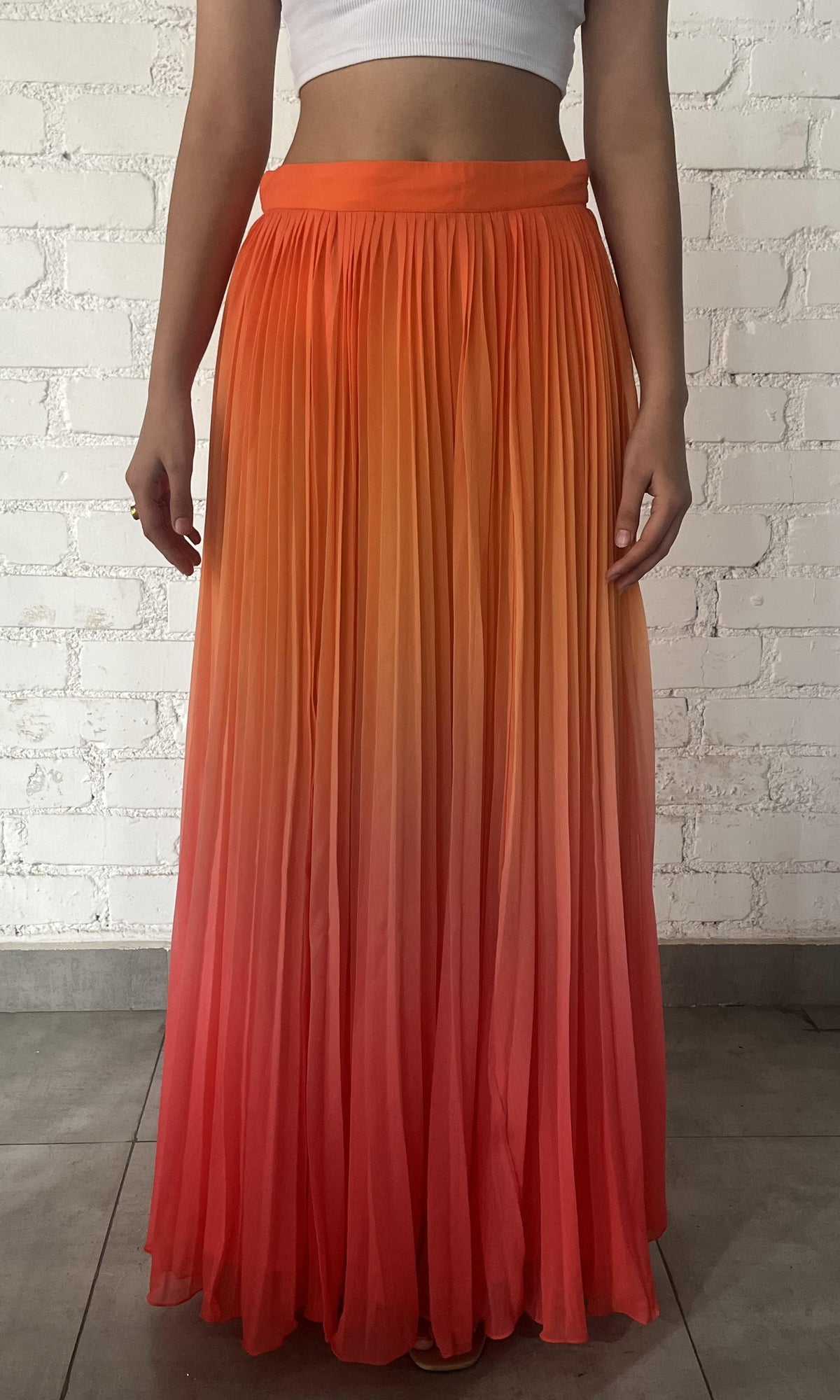 Womens | Zale Polyester Chiffon Long Skirt | Multi