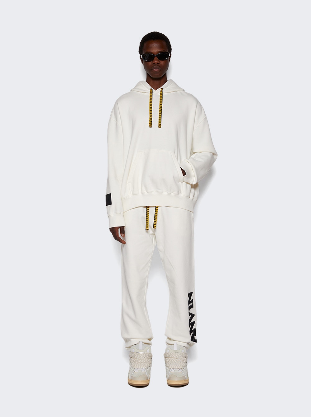 Men | Lanvin X Future | Logo Embroidered Sweatpants Mustang | White