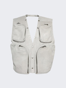 Men | Rick Owens | Porterville Cargo Vest | Ivory