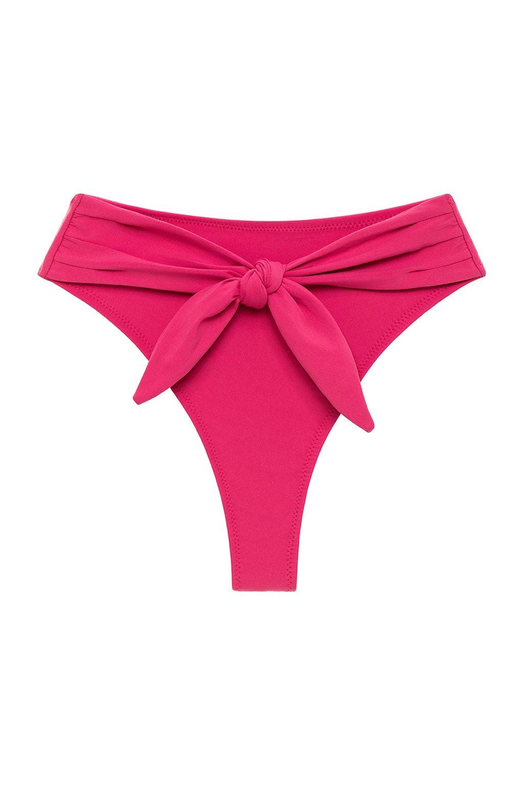 Paula Tie Up Bikini Bottom | Raspberry