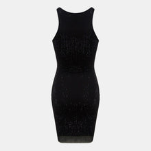 OW Collection Crystal Mini Dress | Black Caviar