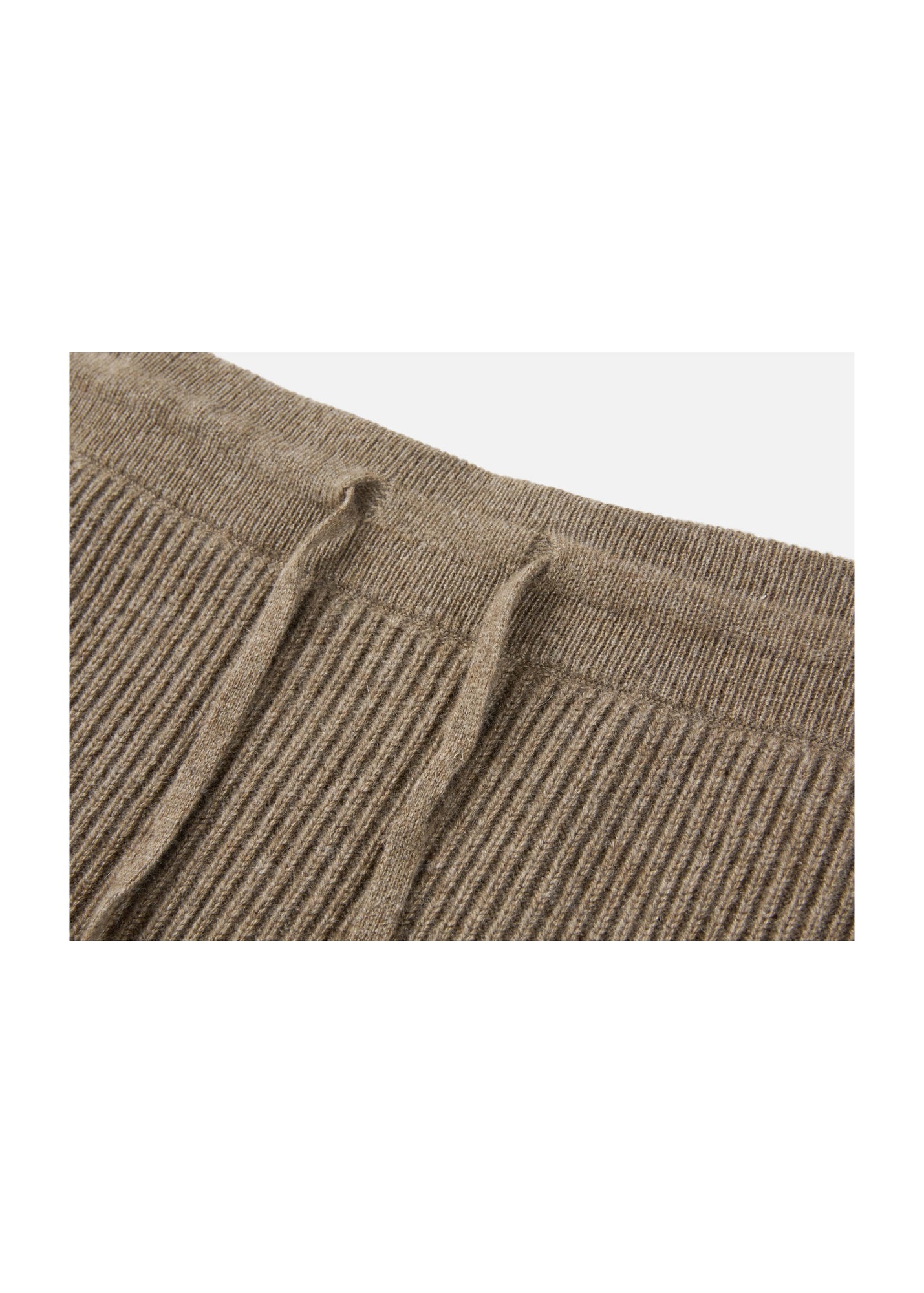 Ribbed Cashmere Skirt | Brown