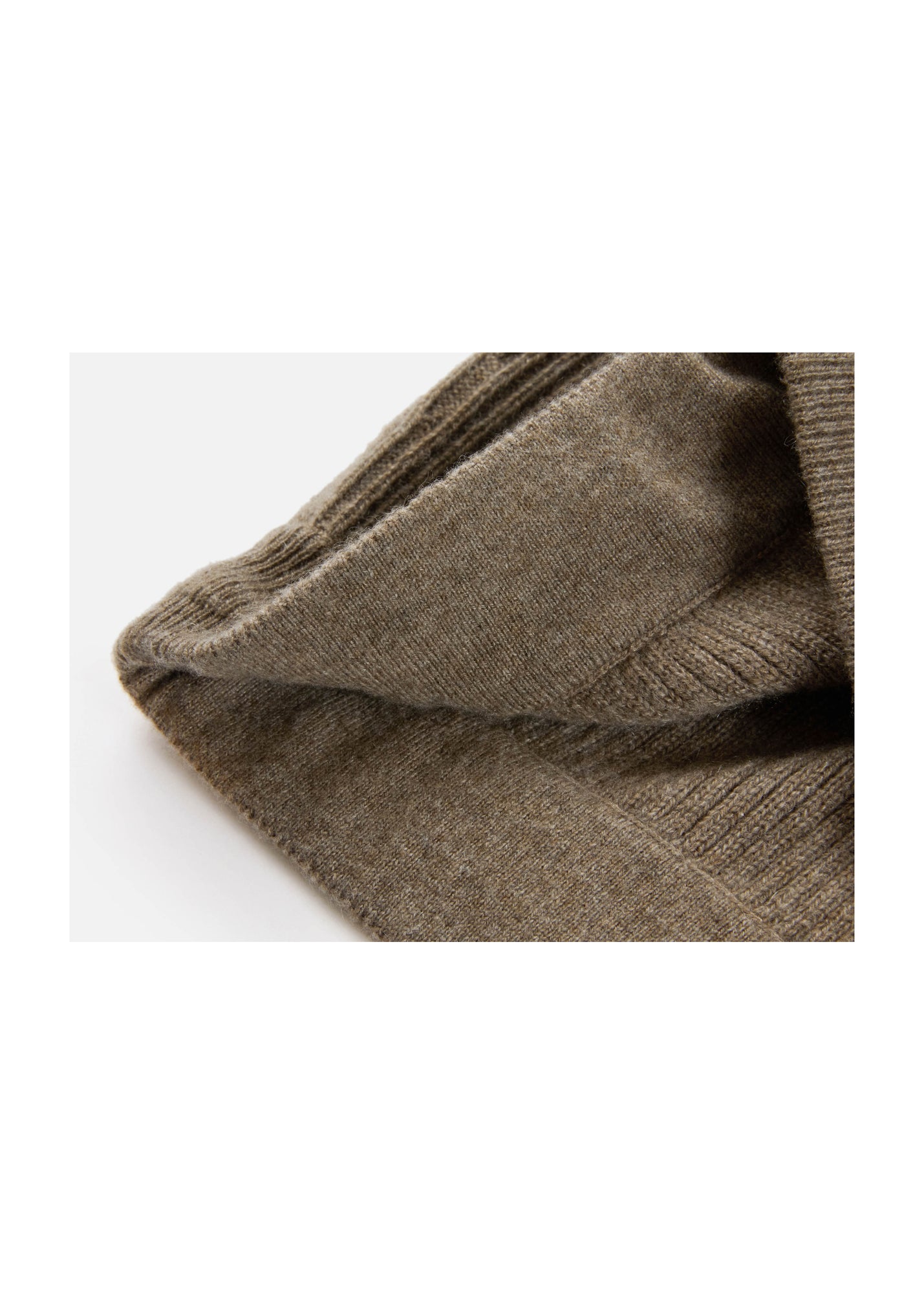 Ribbed Cashmere Skirt | Brown