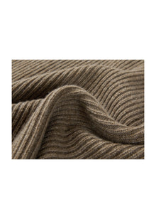Ribbed Cashmere Skirt | Brown