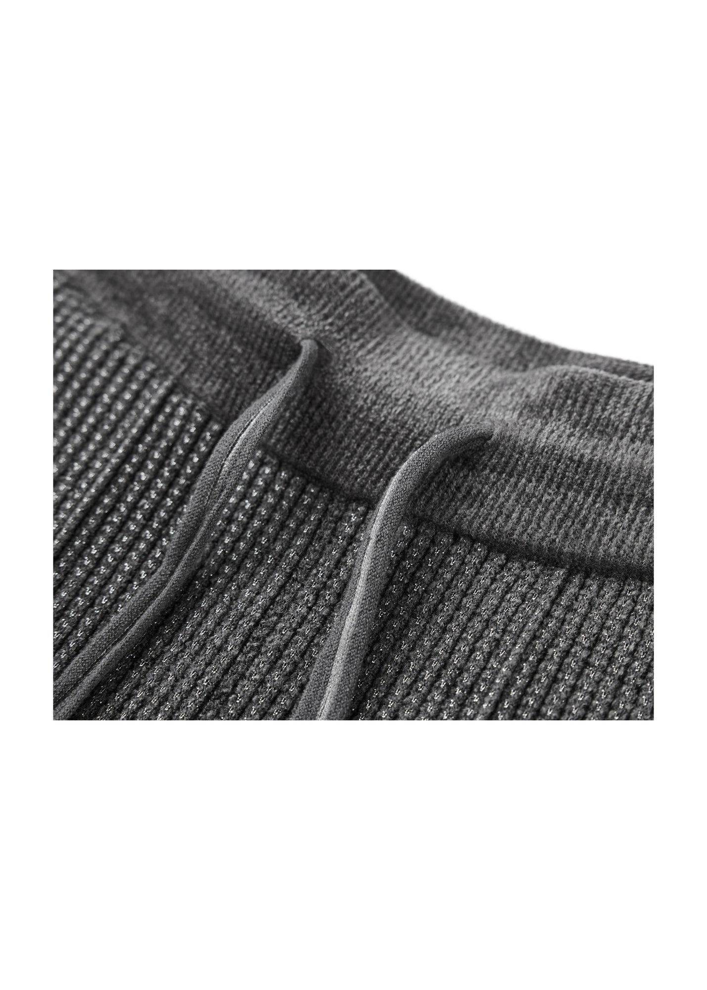 Ribbed Knit Pants | Grey