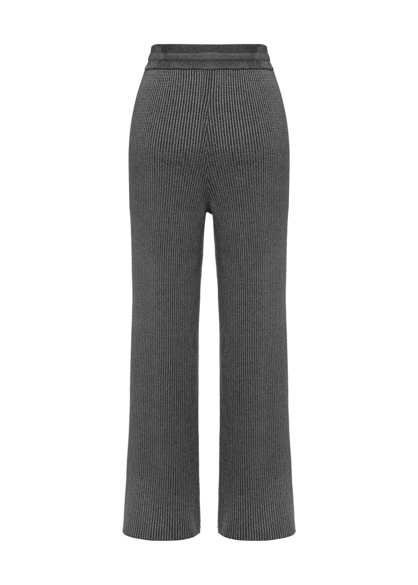 Ribbed Knit Pants | Grey