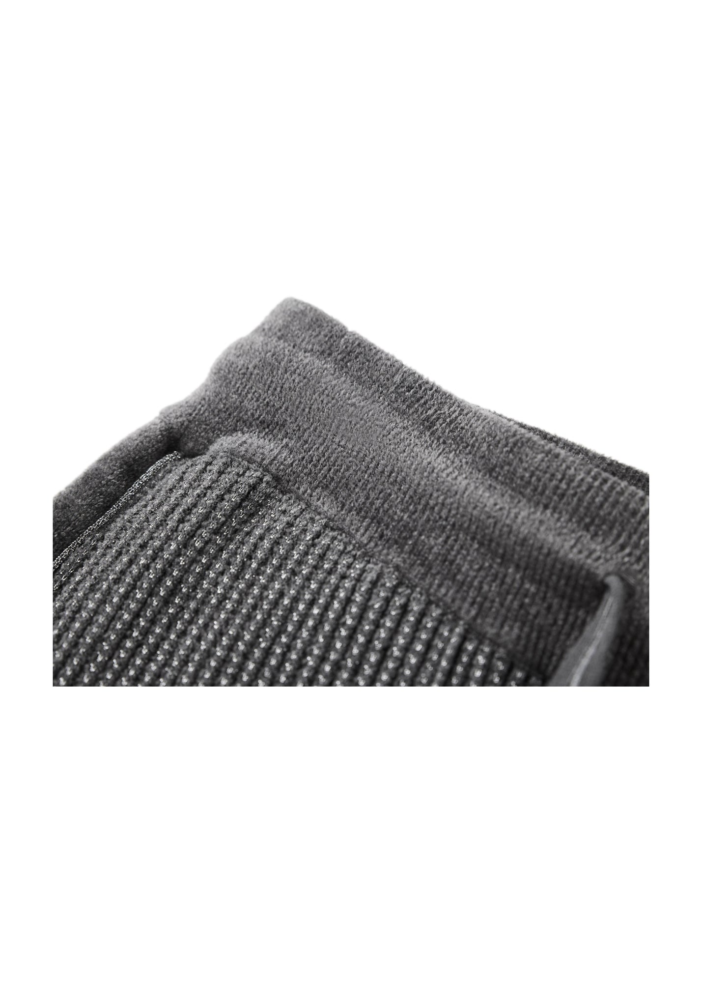Ribbed Knit Pants | Grey
