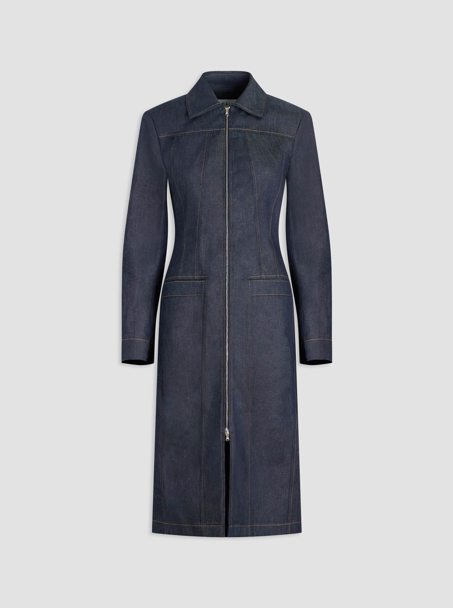 RIIA Long Jean Jacket | Indigo