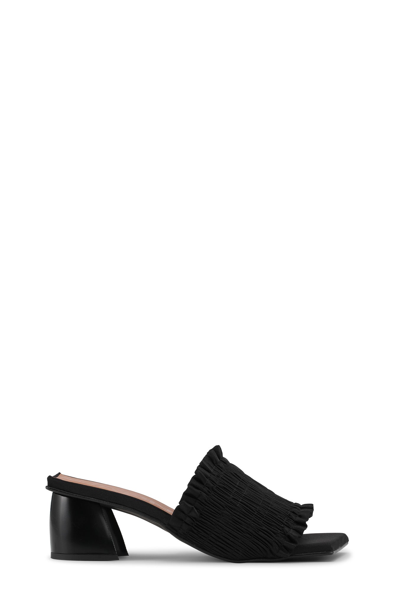 Smock Kitten Heel Mule | Black