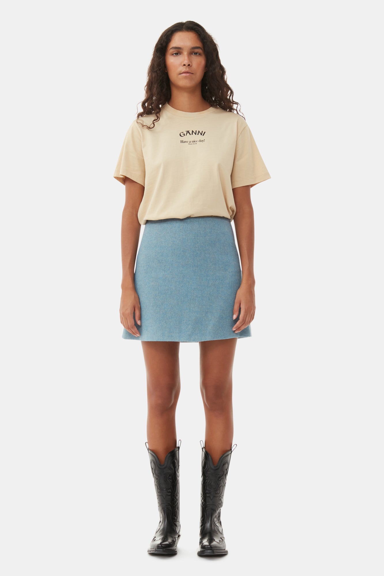 Mid Shaft Embroidered Western Boot Stitch | Black/Black