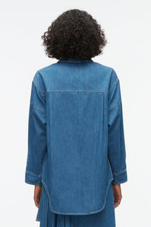Chambray Oversized Shirt | Indigo