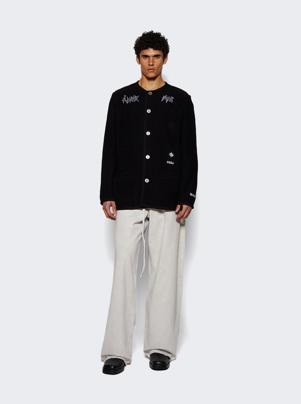 Men | 032c | Ghost Writer Janker | Black