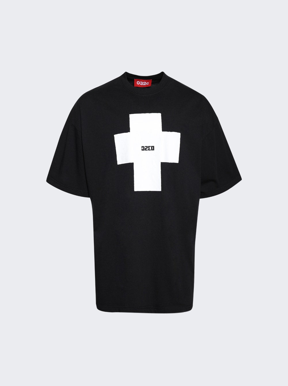 Men | 032c | Point Zero Oversized T-shirt | Washed Black