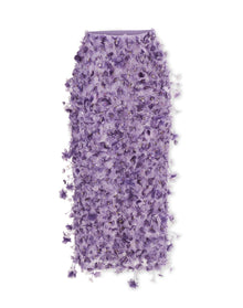 3D Embroidered Pencil Skirt | Violeta