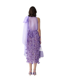3D Embroidered Pencil Skirt | Violeta
