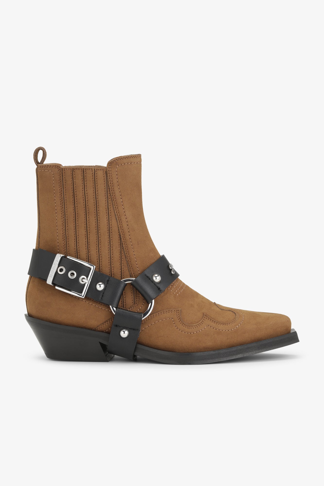 Fitted Chelsea Western Boot Suede | Tobacco Brown