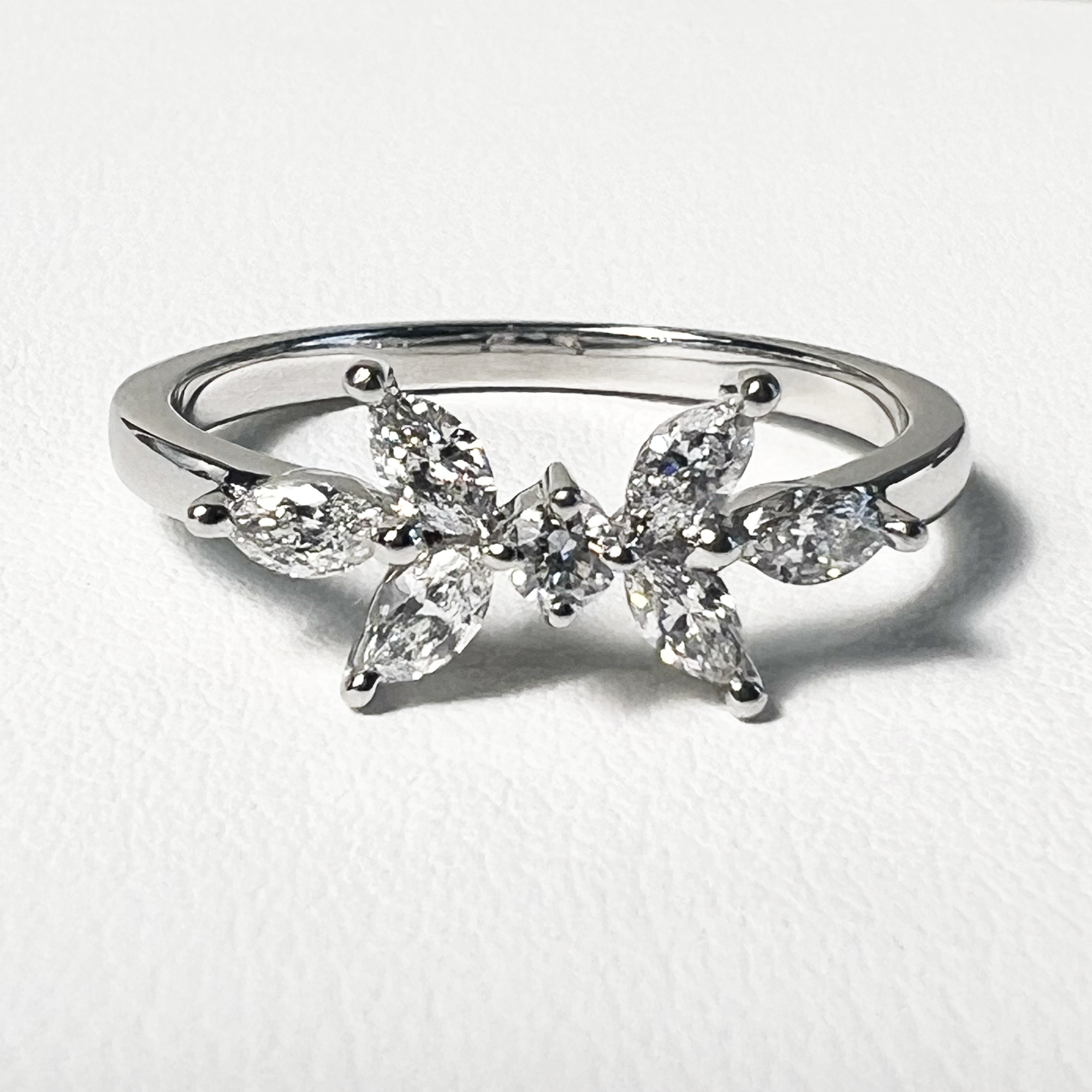 Array Ring | 14K White Gold | 0.25 CTW (Approx) White Lab Diamond