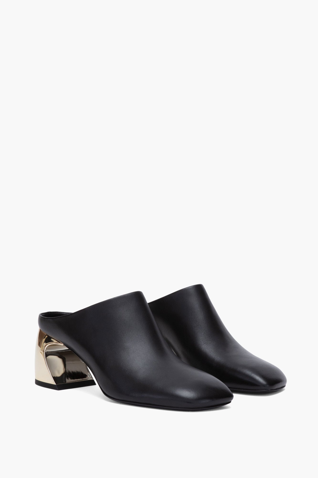 ID Mule with Crescent Heel | Black