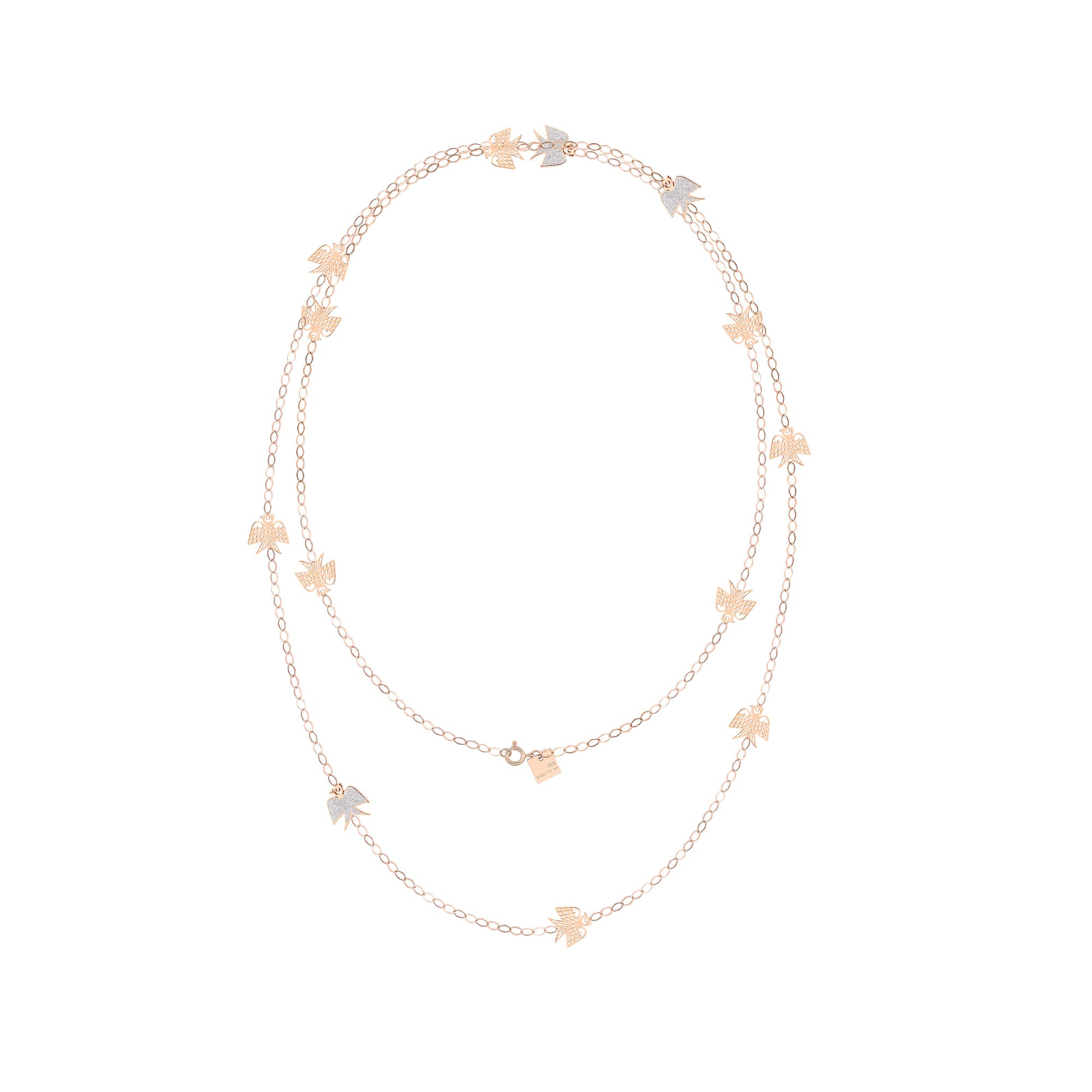 Diamond Georgia Sautoir | 18K Rose Gold