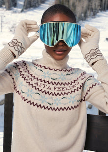 Jemima Gloves  | Ecru/Cabin Brown